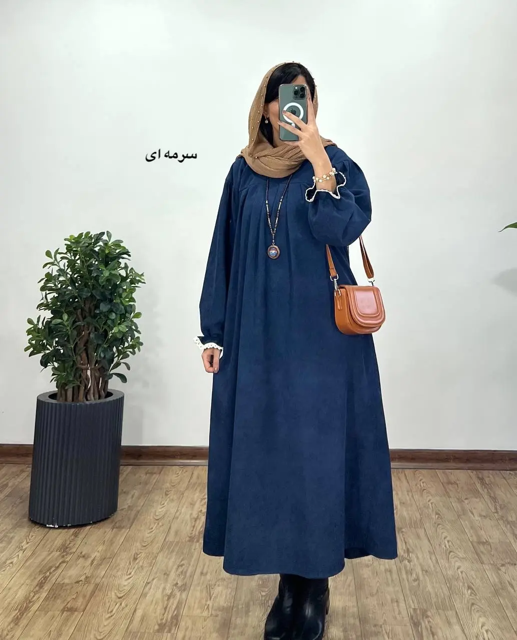 پیراهن مانتویی پاییزه رایلی 3 با کد 3988